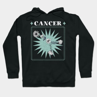 Floral Zodiac: Astrology Sign Cancer Hoodie